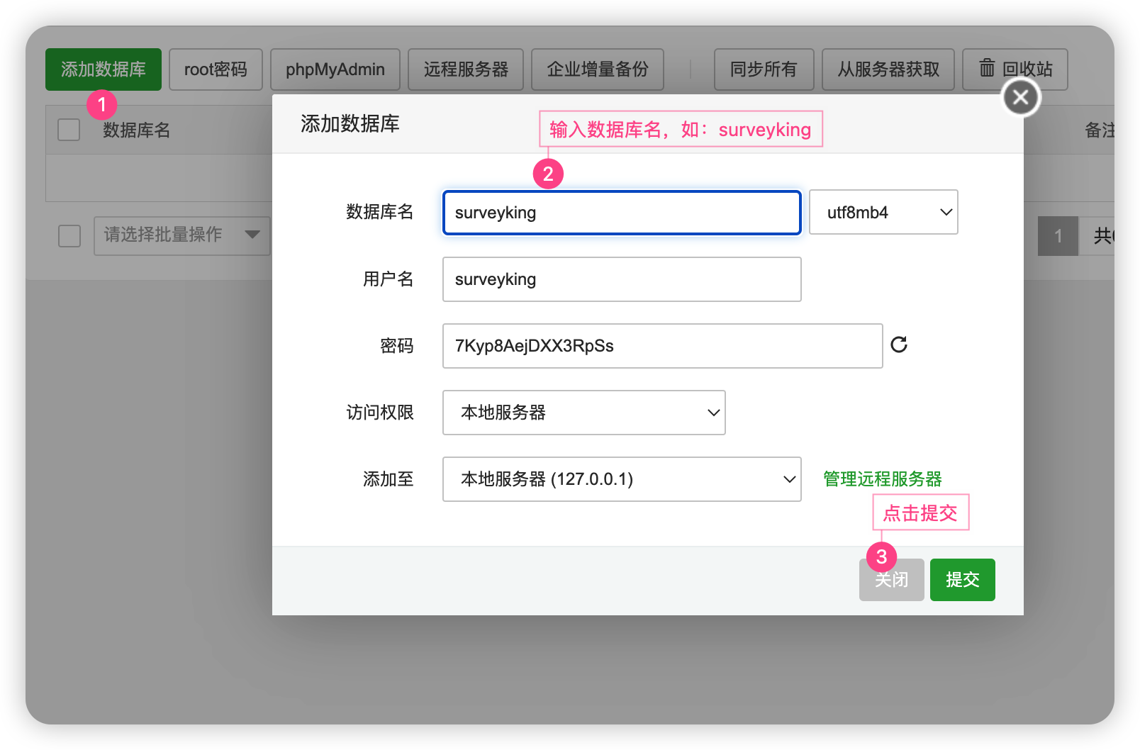 Create Database